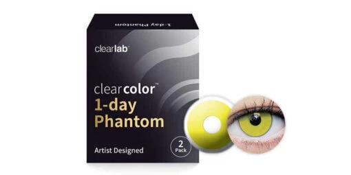 Clearcolor 1-Day Phantom Zombie Yellow -Emporio Armani Sales ClearColor Phantom ZombieYellow 1